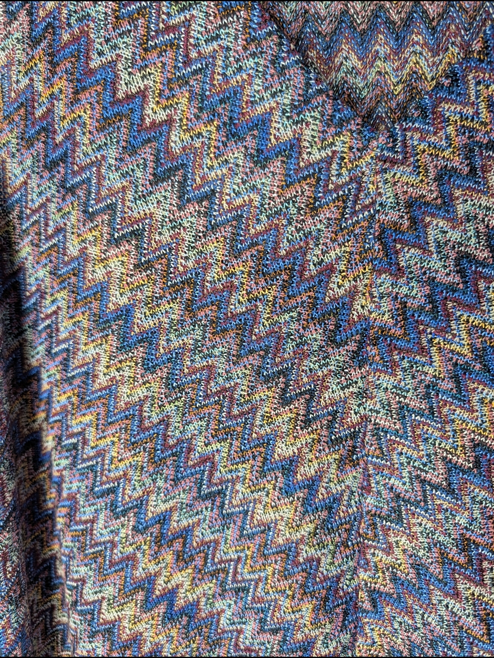 Anthropologie Maeve Westwater Knit Dress Zigzag Boho Midi Sleeveless - Picture 3 of 6